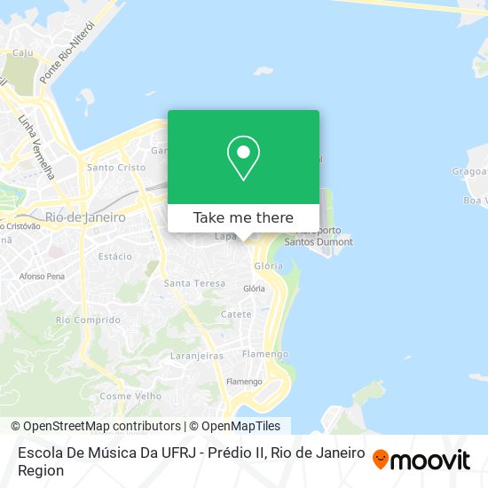 Mapa Escola De Música Da UFRJ - Prédio II