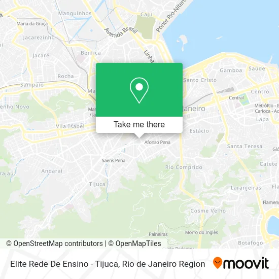 Elite Rede De Ensino - Tijuca map