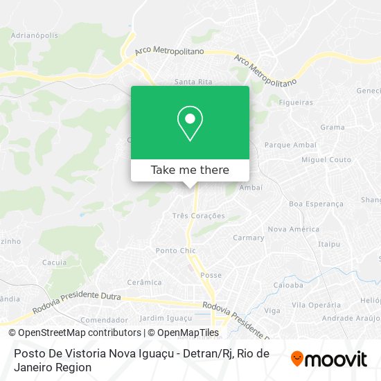 Posto De Vistoria Nova Iguaçu - Detran / Rj map