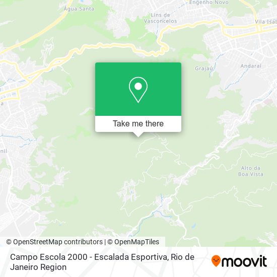 Mapa Campo Escola 2000 - Escalada Esportiva