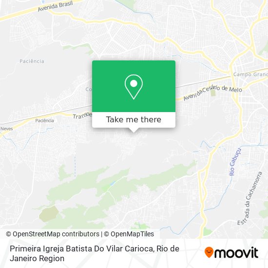 Primeira Igreja Batista Do Vilar Carioca map