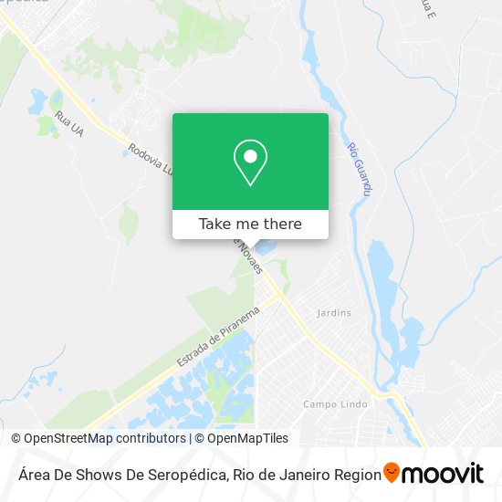 Área De Shows De Seropédica map