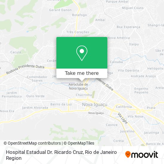 Hospital Estadual Dr. Ricardo Cruz map