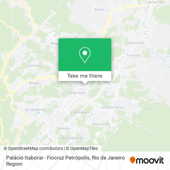 Palácio Itaboraí - Fiocruz Petrópolis map