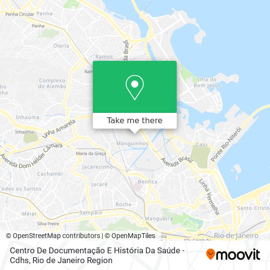 Centro De Documentação E História Da Saúde - Cdhs map