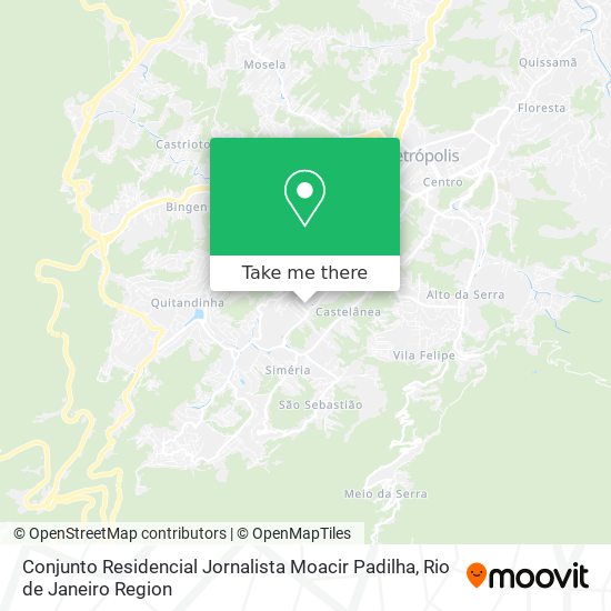 Mapa Conjunto Residencial Jornalista Moacir Padilha