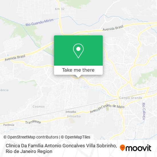 Mapa Clínica Da Família Antonio Goncalves Villa Sobrinho