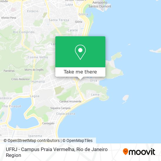 Mapa UFRJ - Campus Praia Vermelha