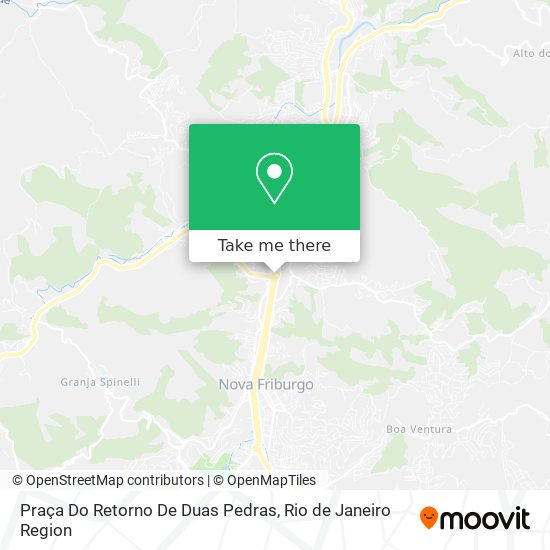 Mapa Praça Do Retorno De Duas Pedras