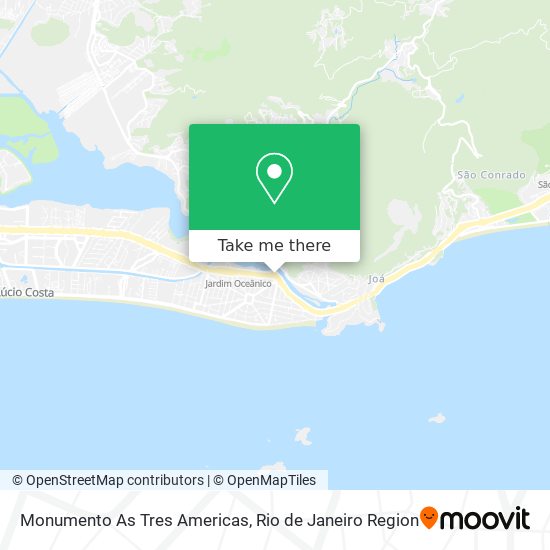 Monumento As Tres Americas map