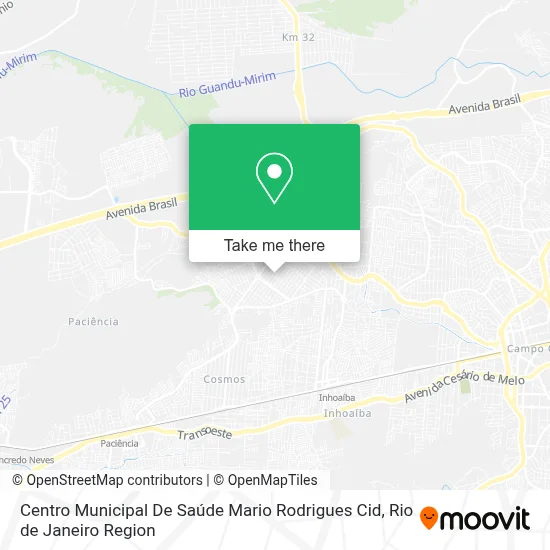 Centro Municipal De Saúde Mario Rodrigues Cid map