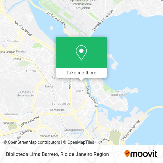 Biblioteca Lima Barreto map