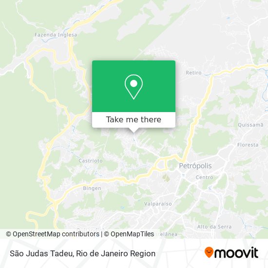 São Judas Tadeu map