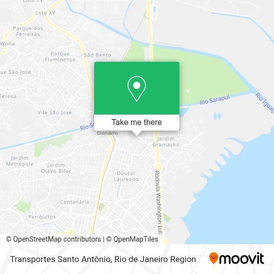 Transportes Santo Antônio map