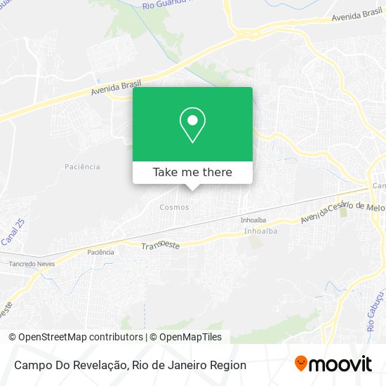 Campo Do Revelação map