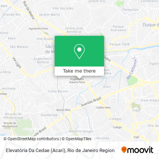 Elevatória Da Cedae (Acari) map