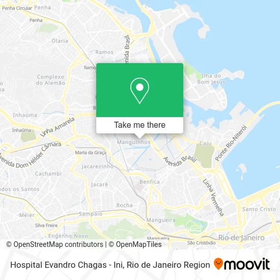Hospital Evandro Chagas - Ini map