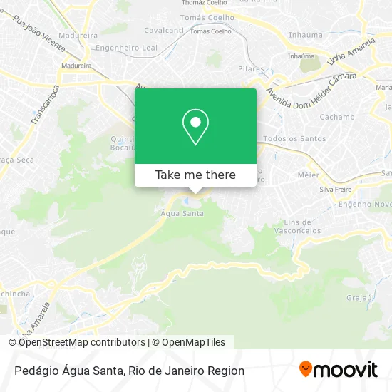 Pedágio Água Santa map