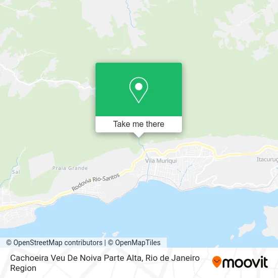 Cachoeira Veu De Noiva Parte Alta map