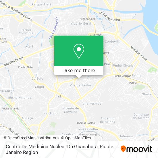 Mapa Centro De Medicina Nuclear Da Guanabara