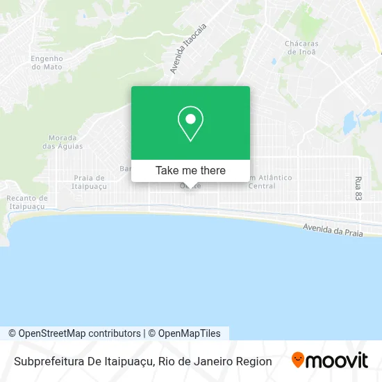 Subprefeitura De Itaipuaçu map