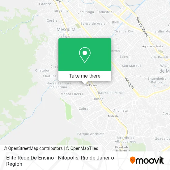 Elite Rede De Ensino - Nilópolis map