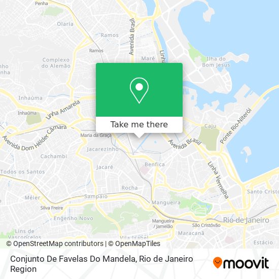 Conjunto De Favelas Do Mandela map