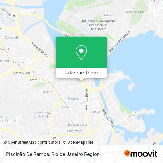 Piscinão De Ramos map