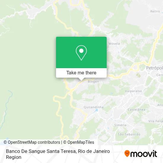 Banco De Sangue Santa Teresa map