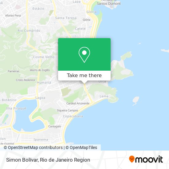 Simon Bolívar map
