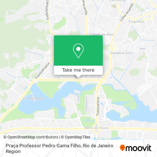 Praça Professor Pedro Gama Filho map