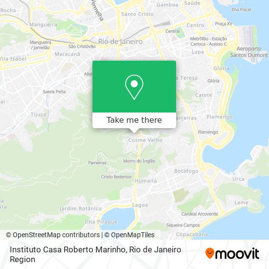 Mapa Instituto Casa Roberto Marinho