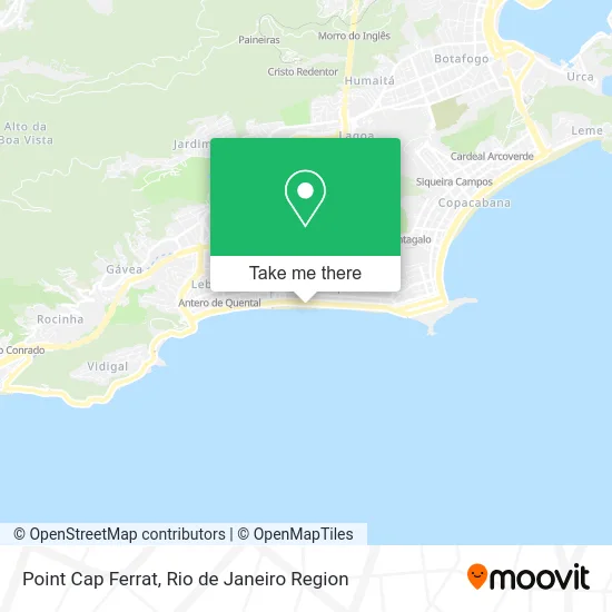 Point Cap Ferrat map
