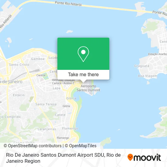 Rio De Janeiro Santos Dumont Airport SDU map