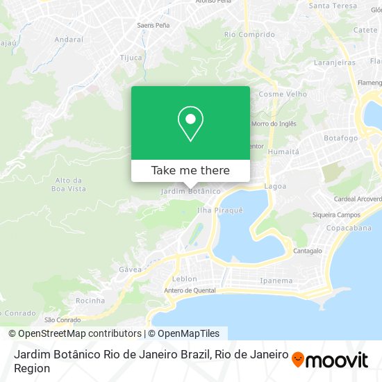 Jardim Botânico Rio de Janeiro Brazil map