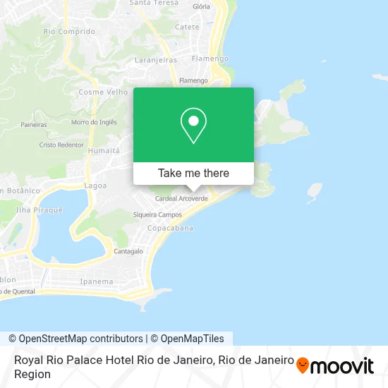 Royal Rio Palace Hotel Rio de Janeiro map