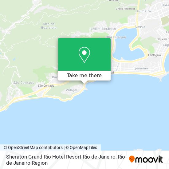 Mapa Sheraton Grand Rio Hotel Resort Rio de Janeiro