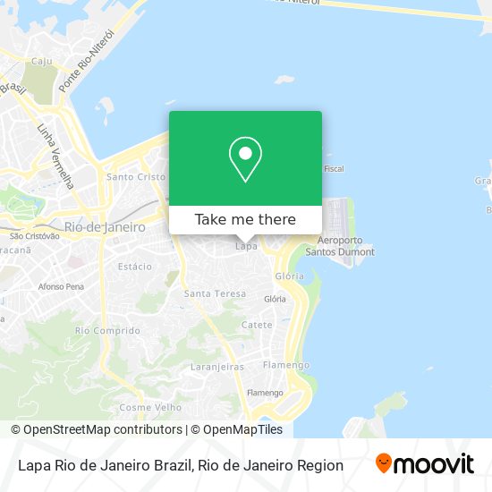 Lapa Rio de Janeiro Brazil map