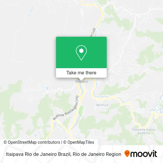 Itaipava Rio de Janeiro Brazil map