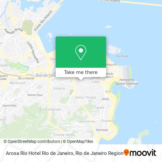 Arosa Rio Hotel Rio de Janeiro map