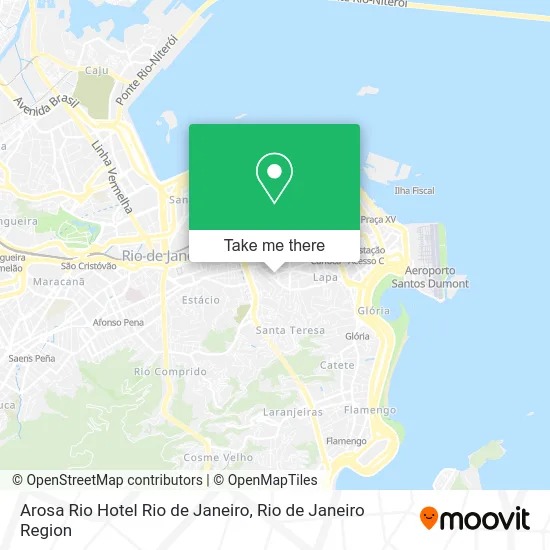 Arosa Rio Hotel Rio de Janeiro map