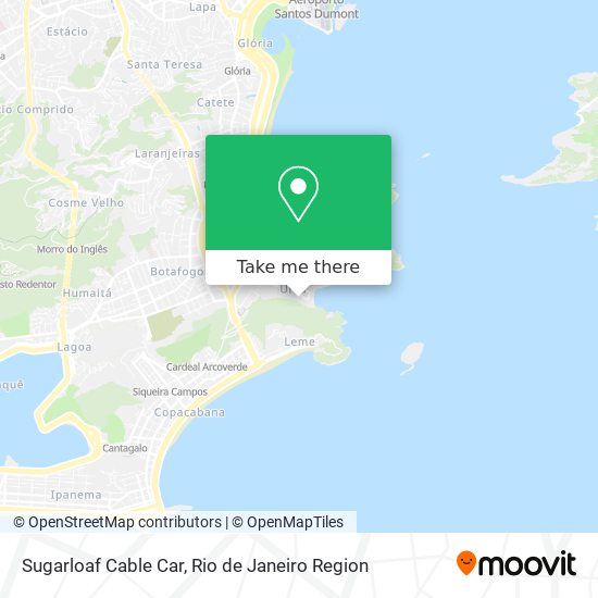 Sugarloaf Cable Car map