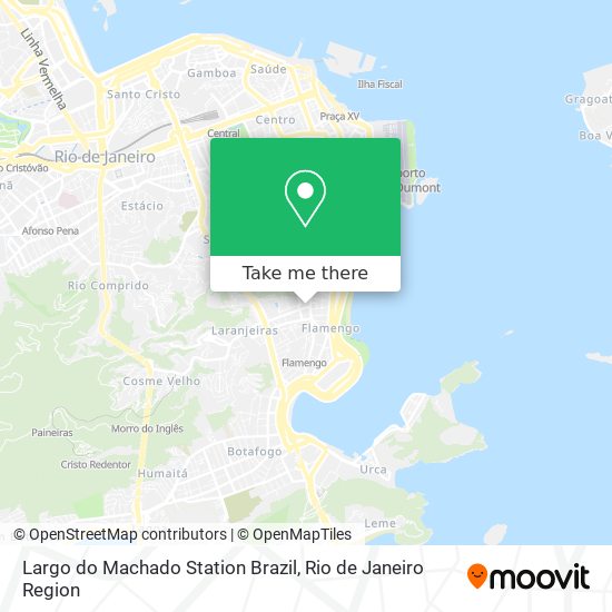 Mapa Largo do Machado Station Brazil