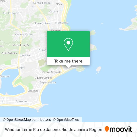 Windsor Leme Rio de Janeiro map