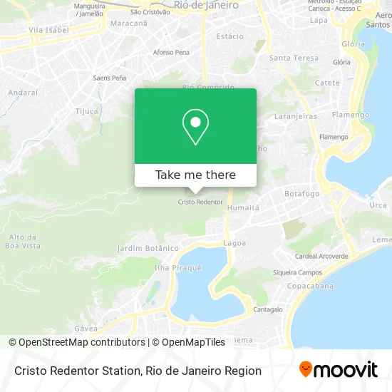 Cristo Redentor Station map
