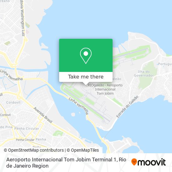 Aeroporto Internacional Tom Jobim Terminal 1 map