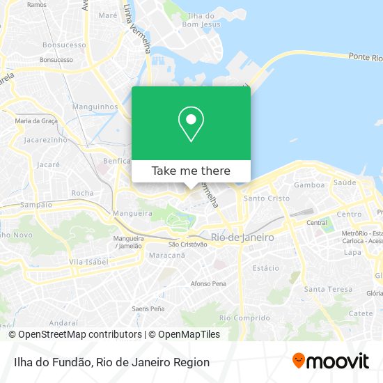 Ilha do Fundão map