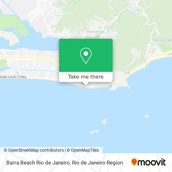 Barra Beach Rio de Janeiro map