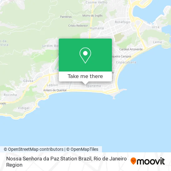 Nossa Senhora da Paz Station Brazil map