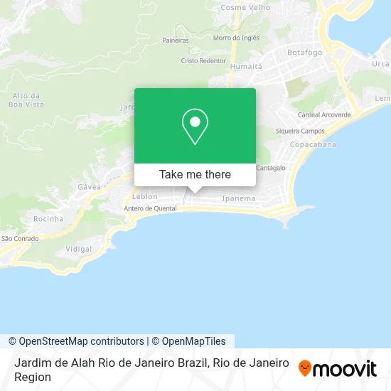 Jardim de Alah Rio de Janeiro Brazil map